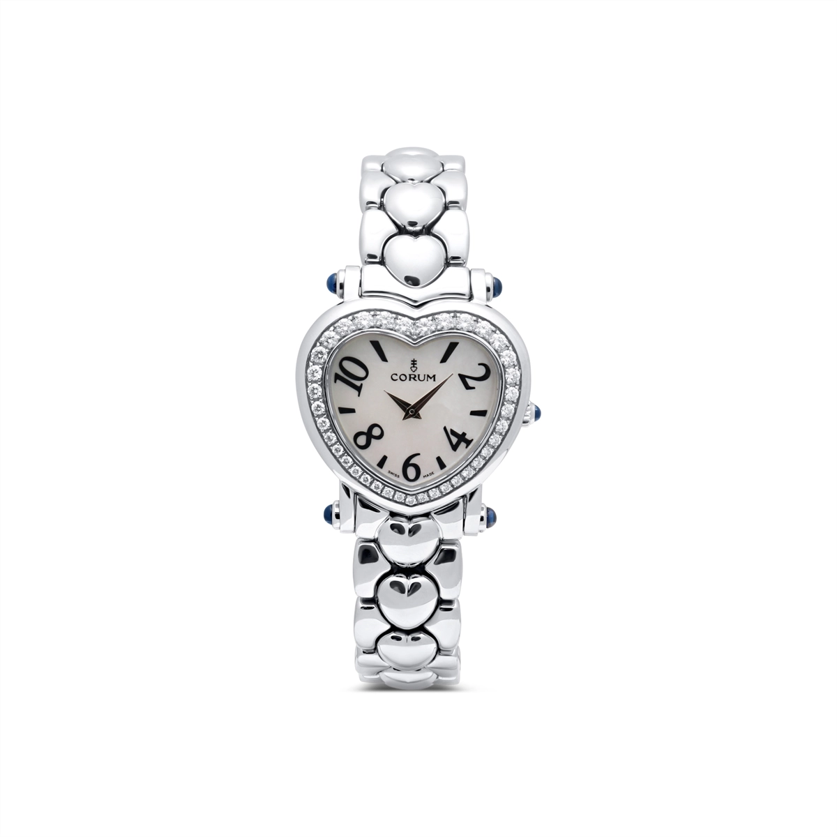 Corum Ladies Heart Watch with Diamonds and Mother of Pearl 24.183