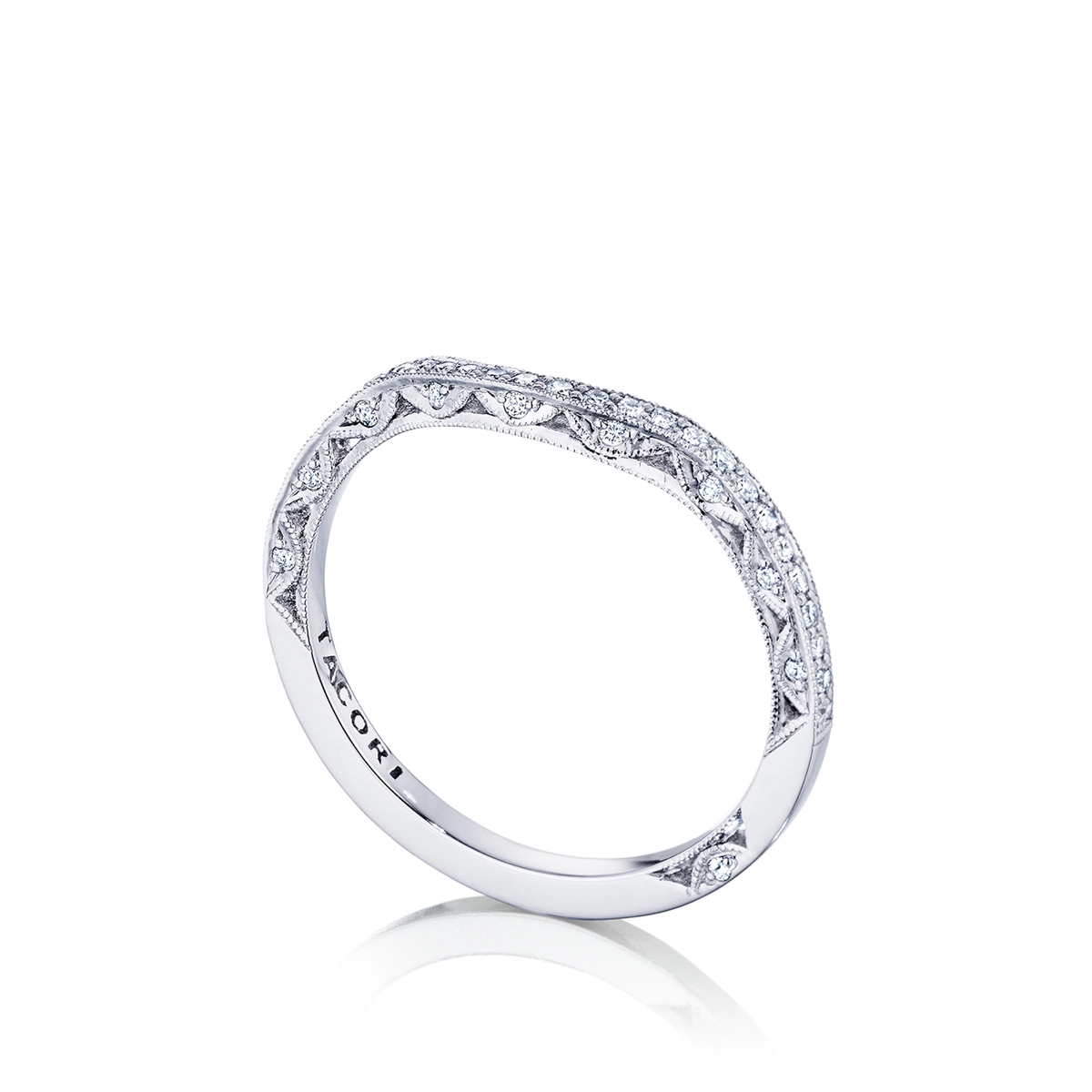Tacori Wedding Rings in Platinum/Palladium containing Diamond 368548