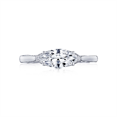 csv_image Tacori Engagement Ring in White Gold containing Diamond 2654 MQ 10X5 W