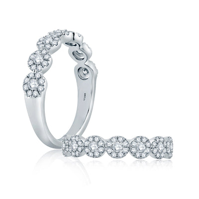 A. Jaffe Wedding Rings in White Gold containing Diamond WR1067/46-14W