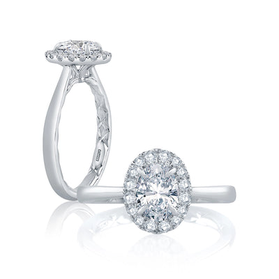 csv_image A. Jaffe Engagement Ring in White Gold containing Diamond ME2250Q/117-14Ksi