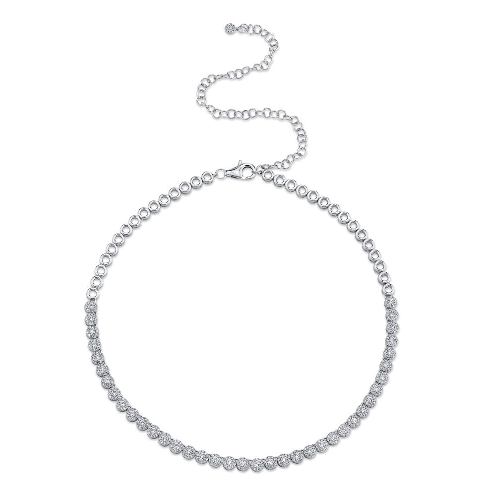 Necklaces Necklaces in White Gold containing Diamond 369559
