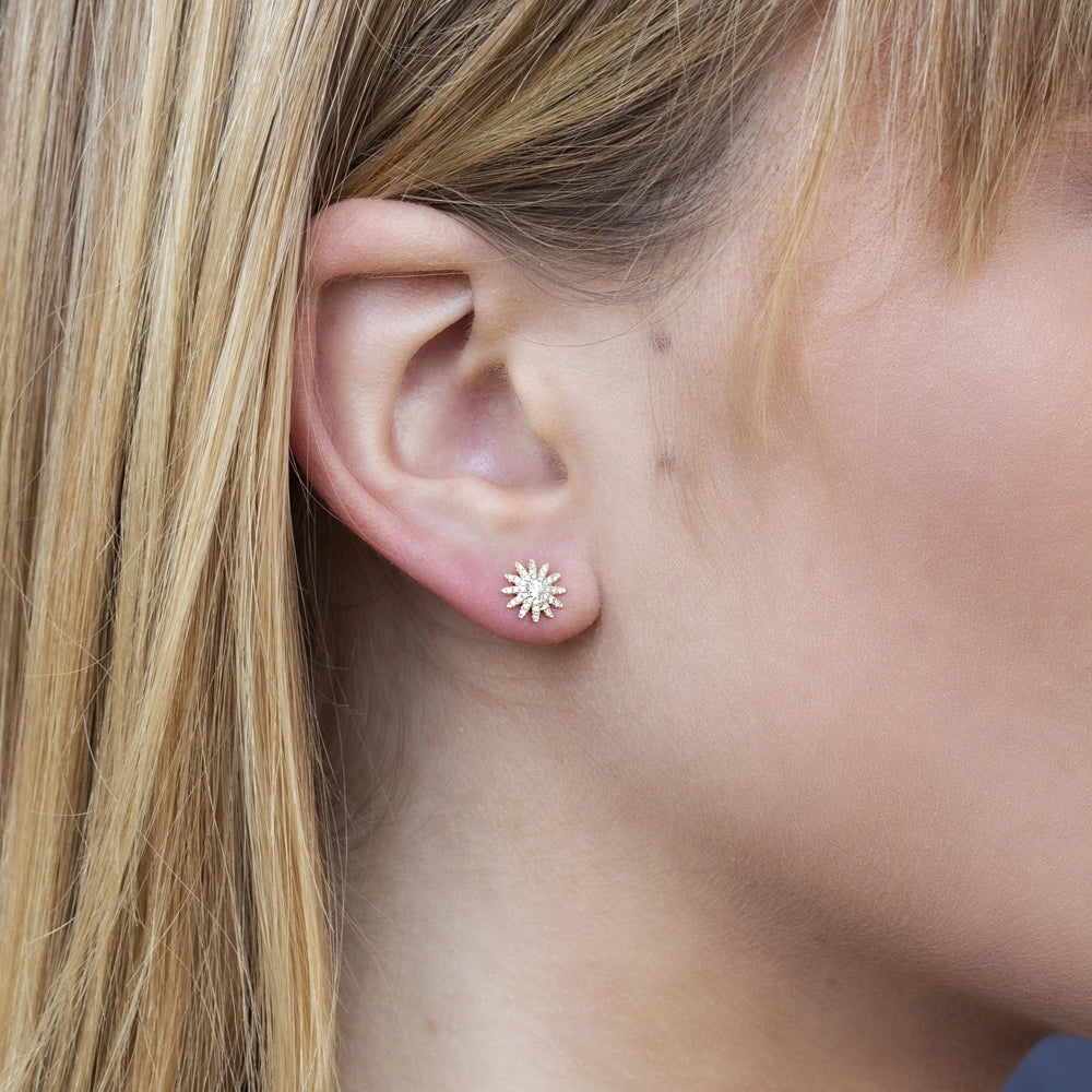Earrings Earrings in Yellow Gold containing Diamond 369592