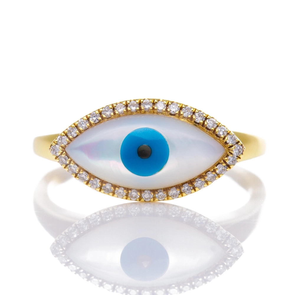 Rings Rings in Yellow Gold containing Mother of pearl, Other, Multi-gemstone, Diamond RG50937