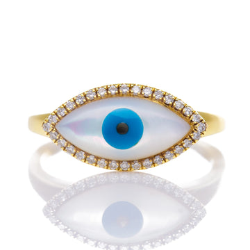 Rings Rings in Yellow Gold containing Mother of pearl, Other, Multi-gemstone, Diamond RG50937