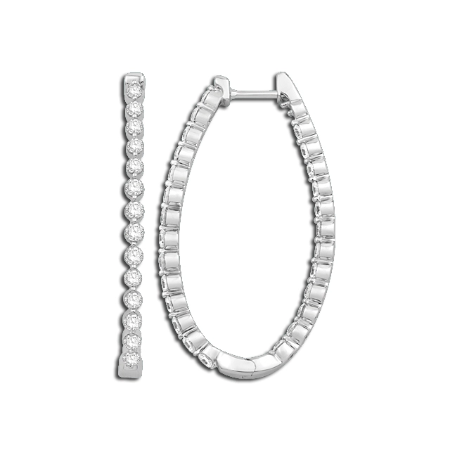 Earrings Earrings in White Gold containing Diamond JG0416-B14W