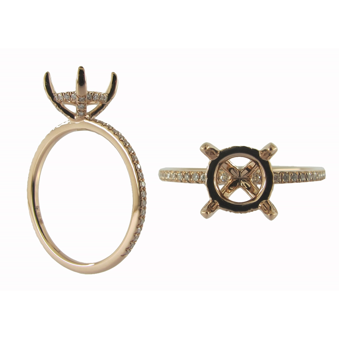 Engagement Collections Engagement Rings in Rose Gold containing Diamond 371347