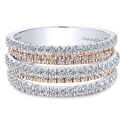csv_image Gabriel & Co Ring in Mixed Metals containing Diamond LR50892T45JJ