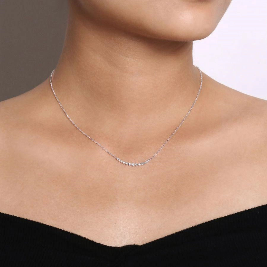 Gabriel & Co Necklaces in White Gold containing Diamond NK4942W45JJ