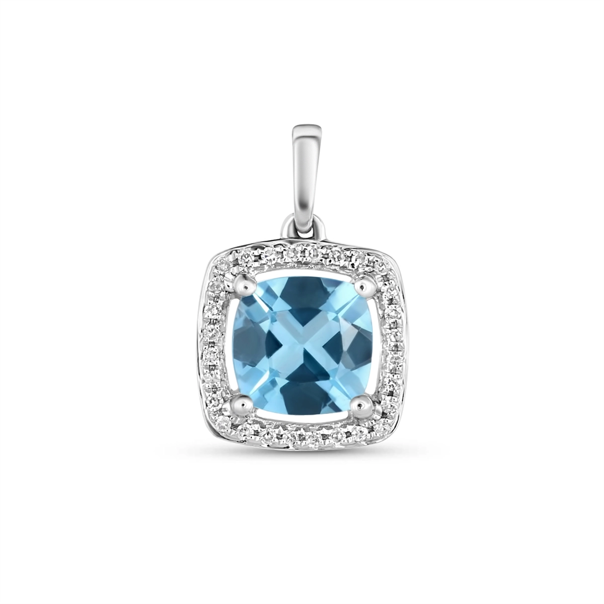 Pendants Pendants in White Gold containing Blue topaz , Multi-gemstone, Diamond 372838