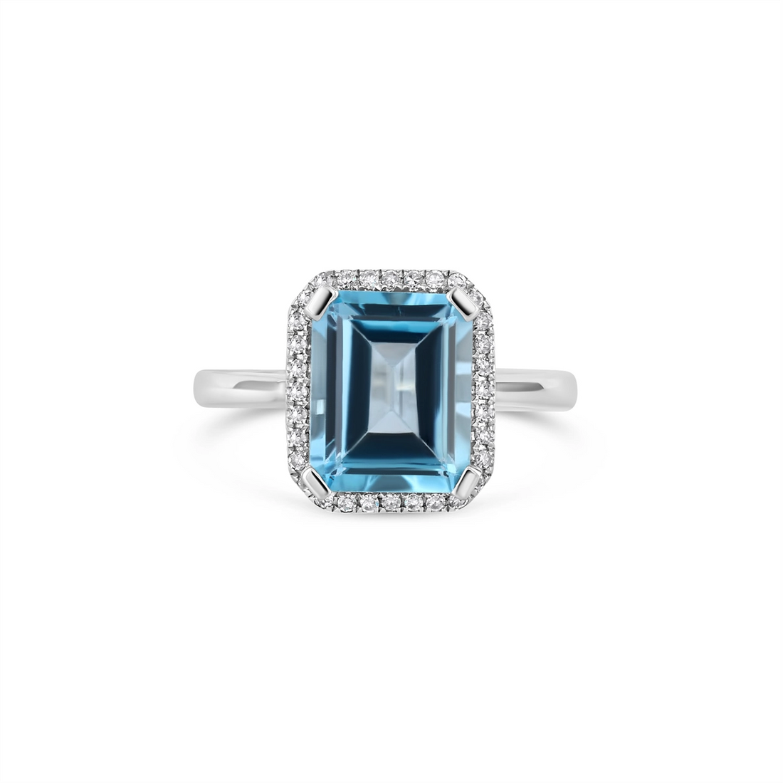 Rings Rings in White Gold containing Blue topaz , Multi-gemstone, Diamond P775BTA4WT