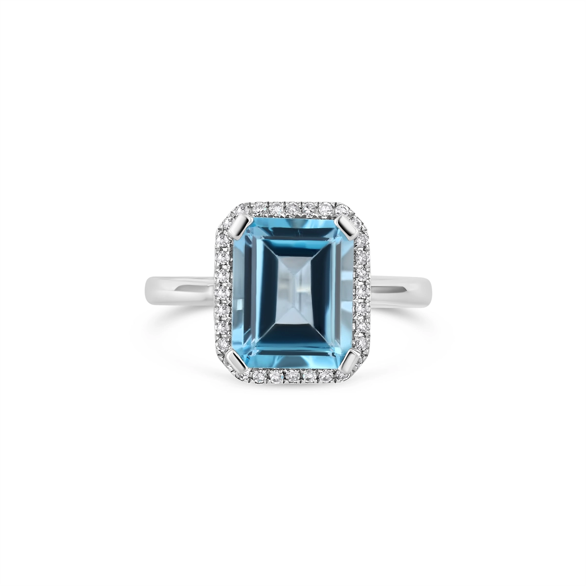 Rings Rings in White Gold containing Blue topaz , Multi-gemstone, Diamond P775BTA4WT