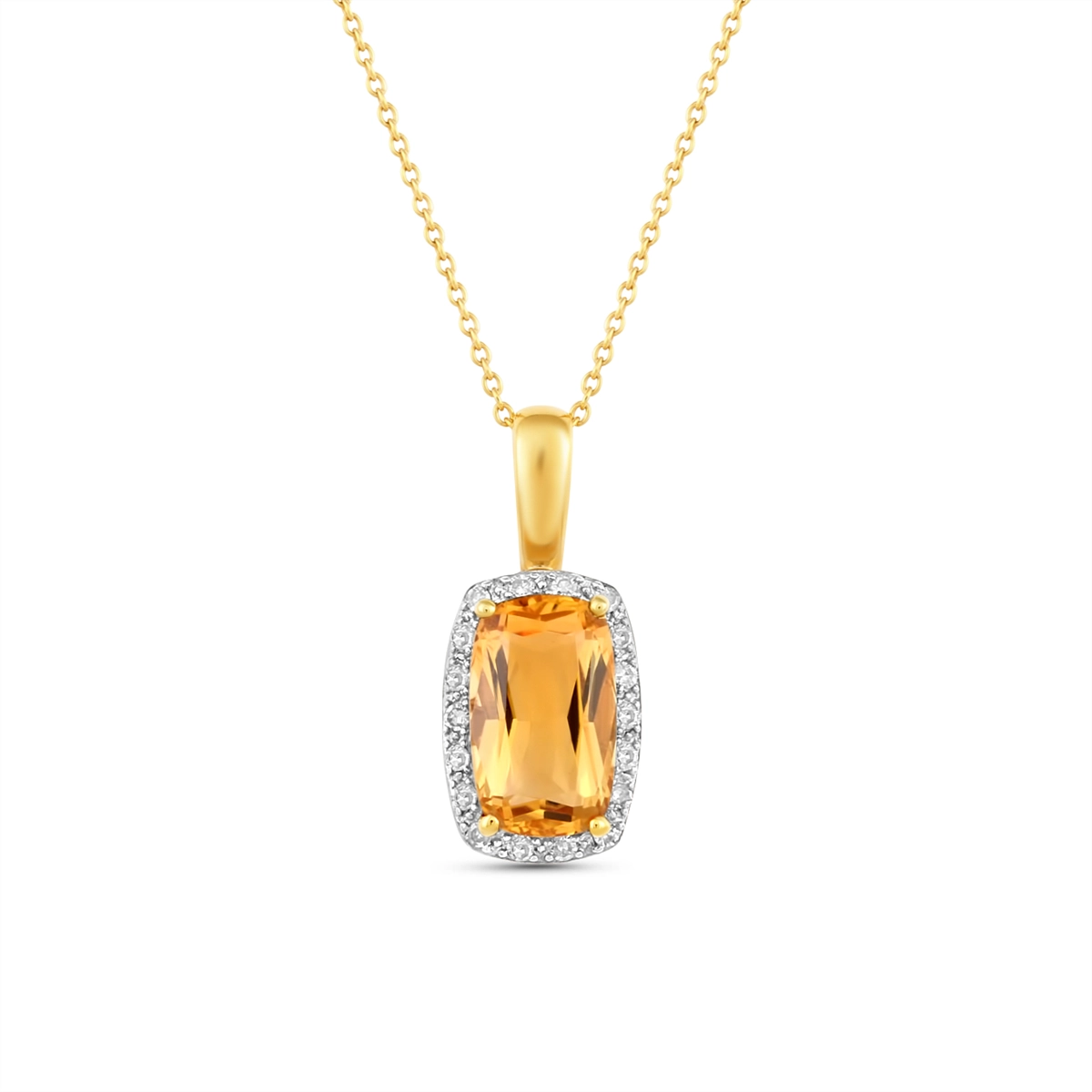 Pendants Pendants in Yellow Gold containing Citrine, Multi-gemstone, Diamond LT8-12