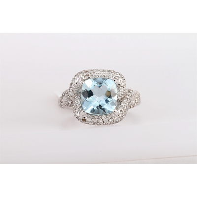 Rings Rings in White Gold containing Aquamarine, Multi-gemstone, Diamond 372908