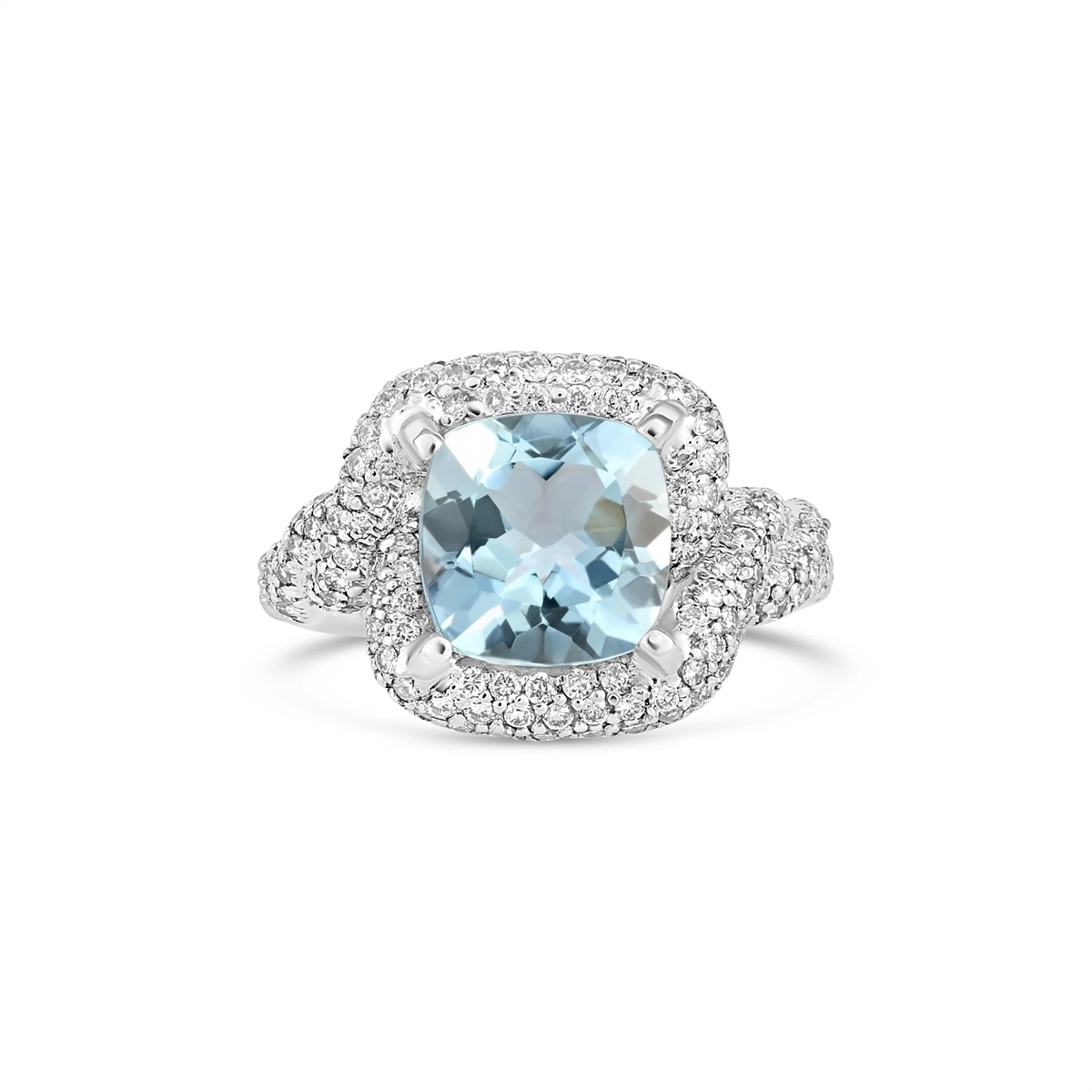 Rings Rings in White Gold containing Aquamarine, Multi-gemstone, Diamond 372908