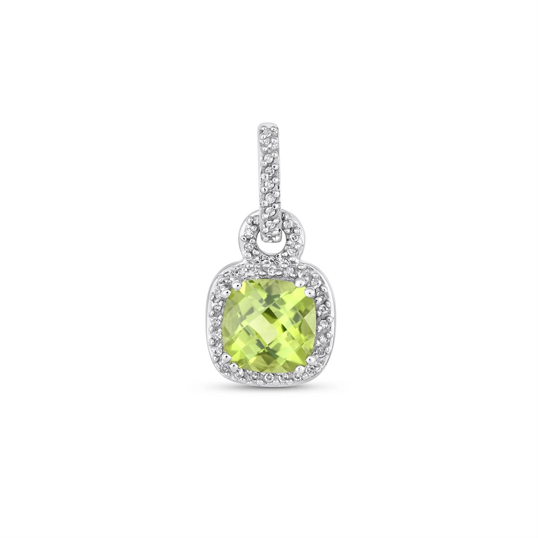 Pendants Pendants in White Gold containing Peridot, Multi-gemstone, Diamond PSI-0-235