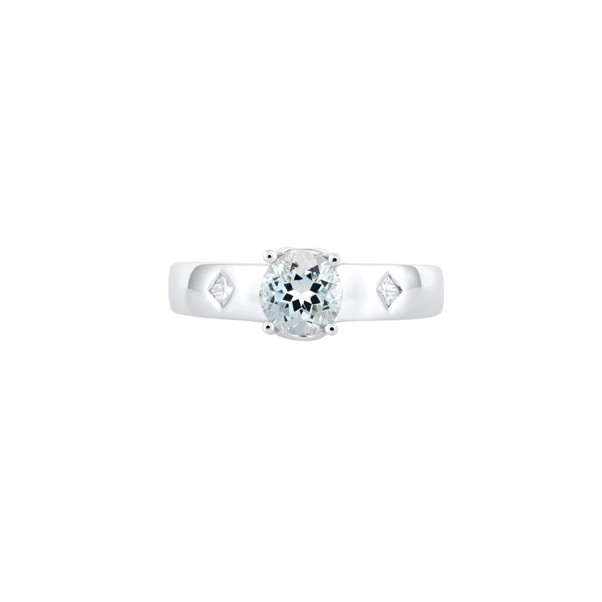 Engagement Collections Rings in White Gold containing Aquamarine, Multi-gemstone, Diamond 375250