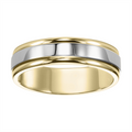 Mens Bands Wedding Rings in Mixed Metals 375975