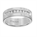 Mens Bands Wedding Rings in Alternative Metals containing Diamond 375981