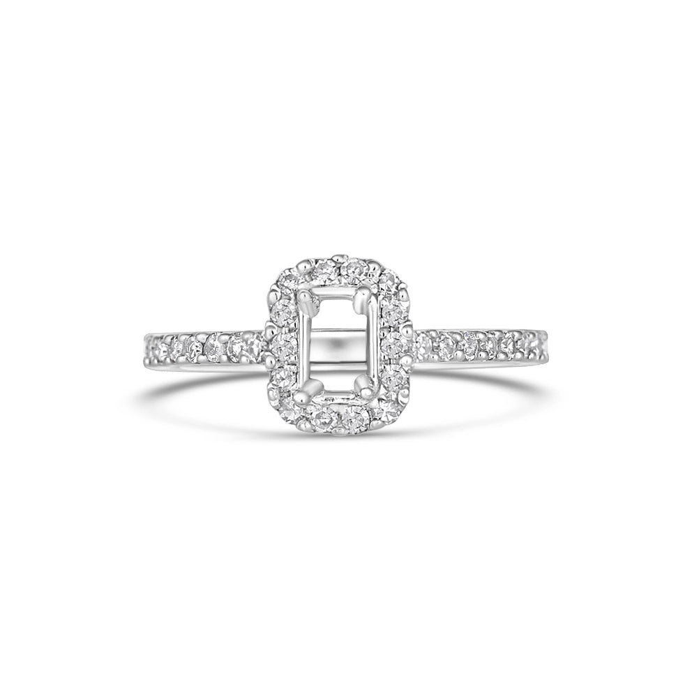 Rings Engagement Rings in White Gold containing Other, Multi-gemstone, Diamond 376088