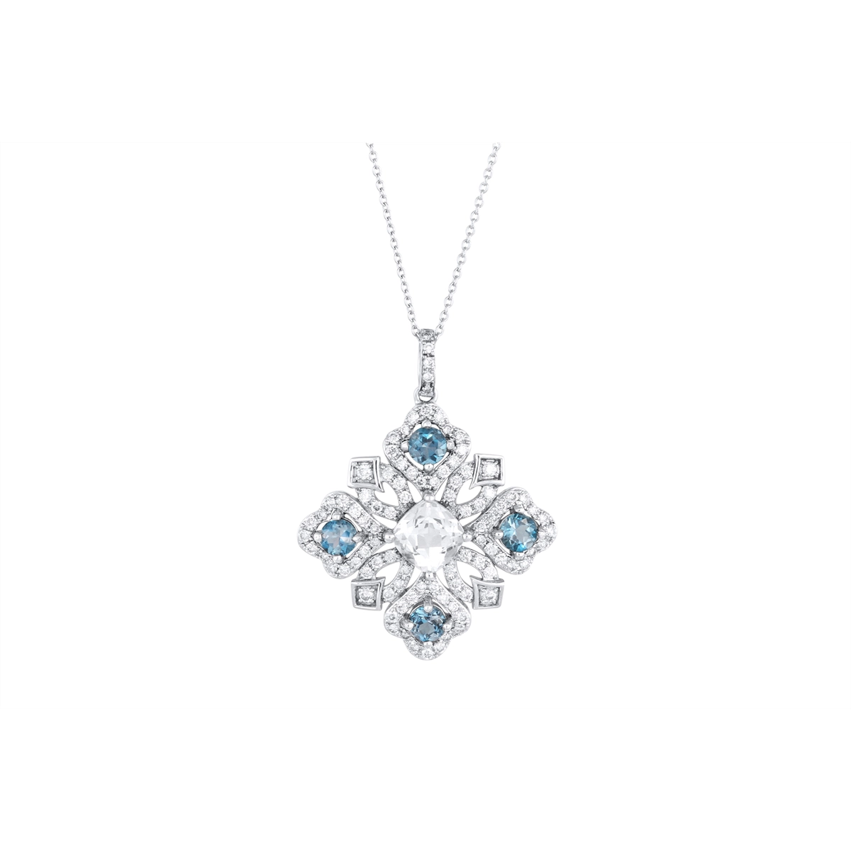Pendants Jewelry in White Gold 376419