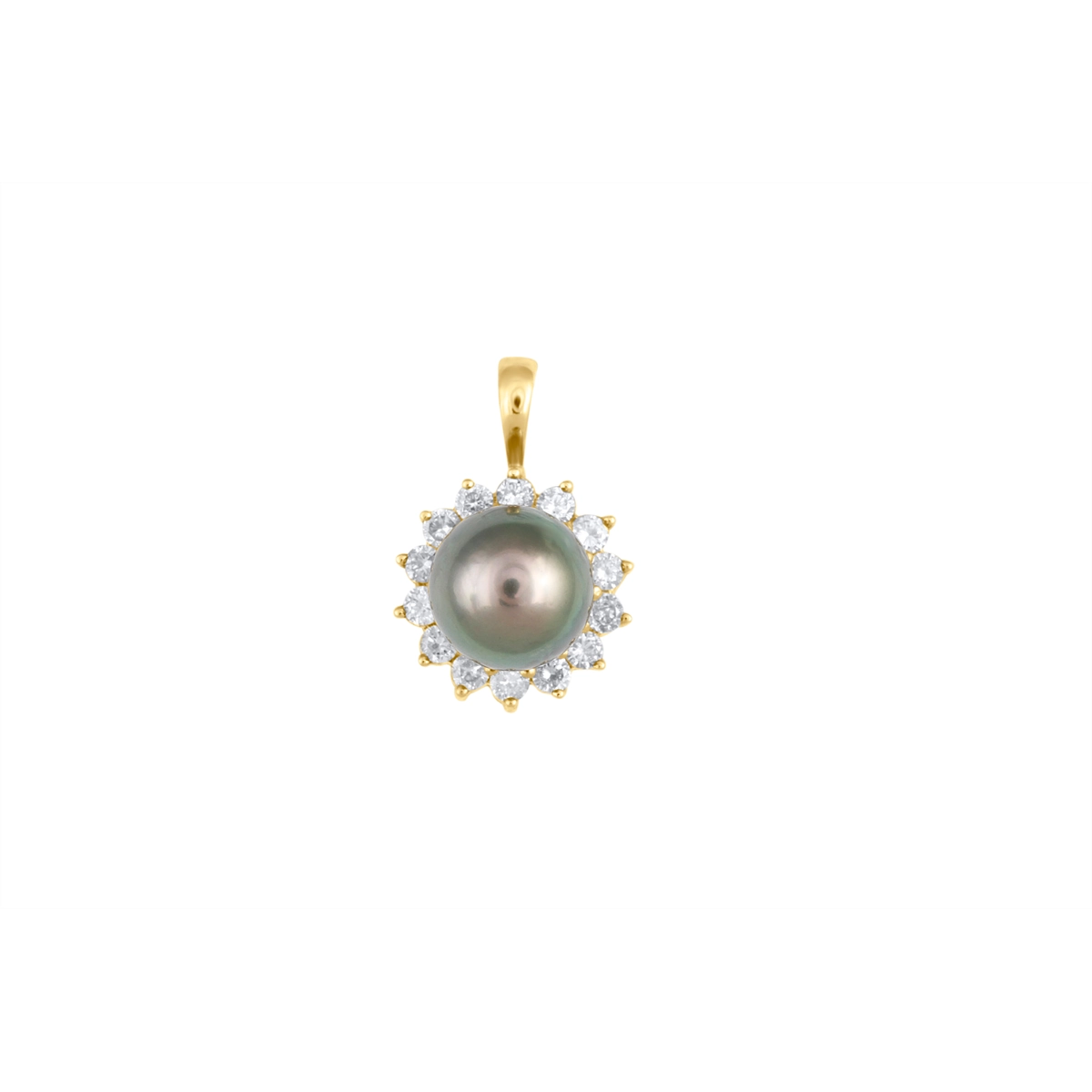 Pendants Pendants in Yellow Gold containing Multi-gemstone, Diamond, Pearl 376480
