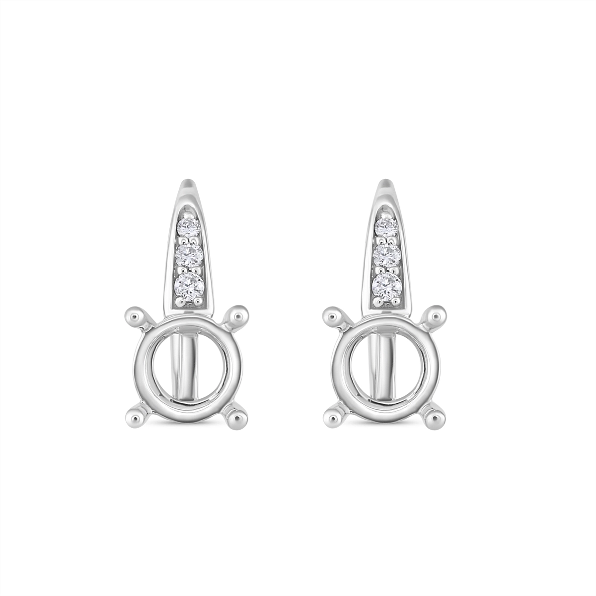 Earrings Earrings in White Gold containing Diamond 376554