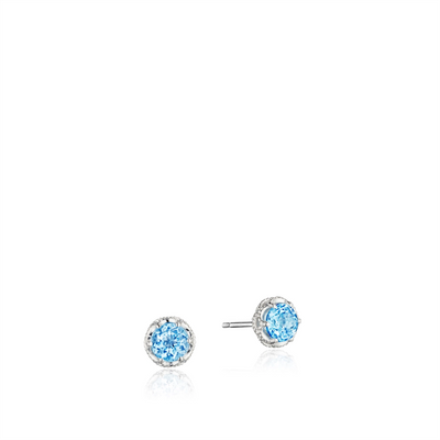 csv_image Tacori Earring in Silver containing Blue topaz  SE24045