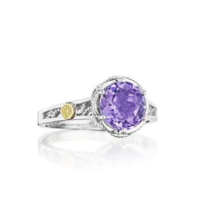 Tacori Rings in Mixed Metals containing Amethyst SR22801