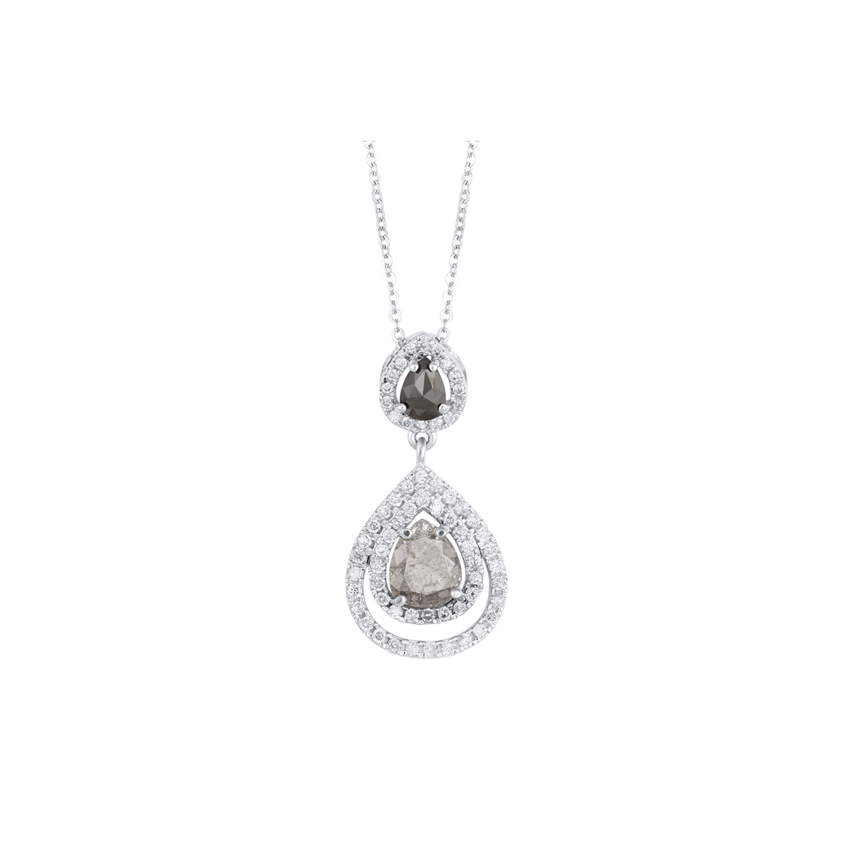 Pendants Pendants in White Gold containing Black diamond, Multi-gemstone, Diamond 376895