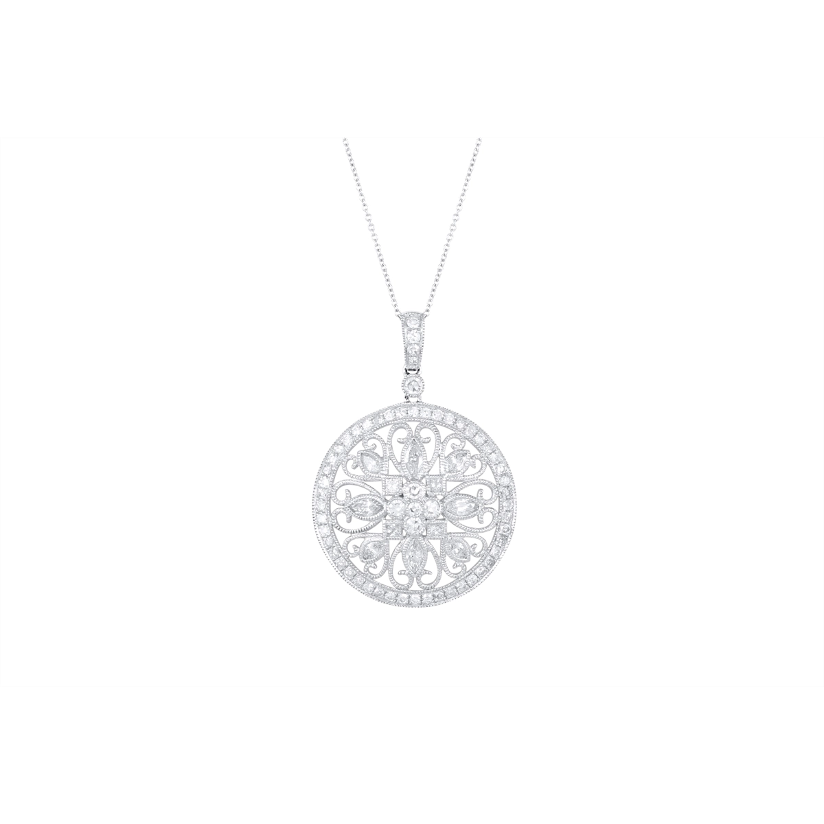 Pendants Pendants in White Gold containing Diamond 376904