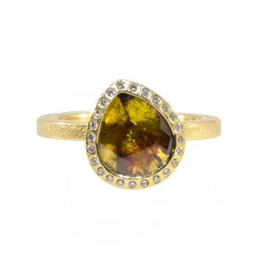 csv_image Todd Reed Ring in Yellow Gold containing Multi-gemstone, Diamond TRDR481-18KY-P48