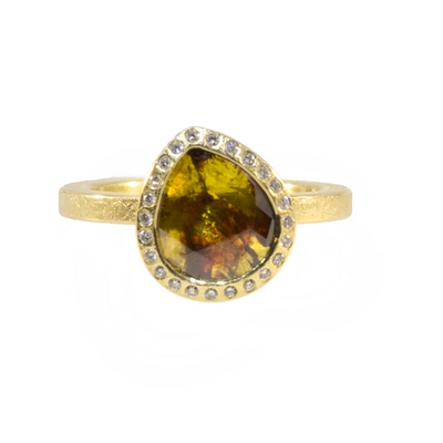 Todd Reed Rings in Yellow Gold containing Multi-gemstone, Diamond TRDR481-18KY-P48