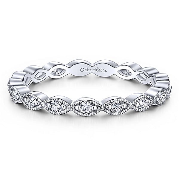 Gabriel & Co Rings in White Gold containing Diamond LR4794W45JJ