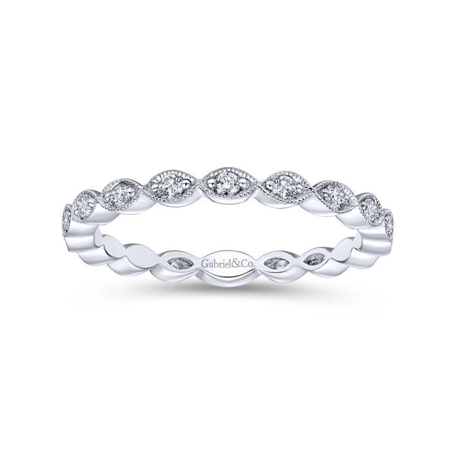 Gabriel & Co Rings in White Gold containing Diamond LR4794W45JJ