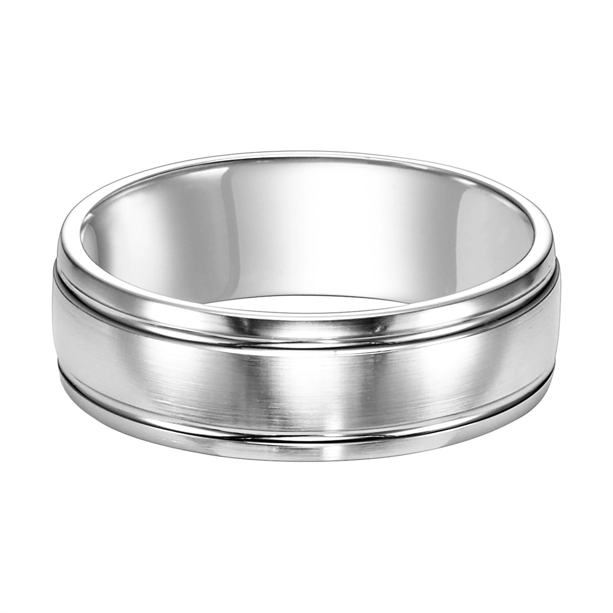 Mens Bands Wedding Rings in White Gold 377903