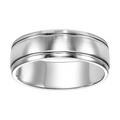 Mens Bands Wedding Rings in White Gold 377903