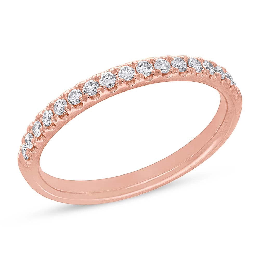 Wedding Bands Wedding Rings in Rose Gold containing Diamond 378352