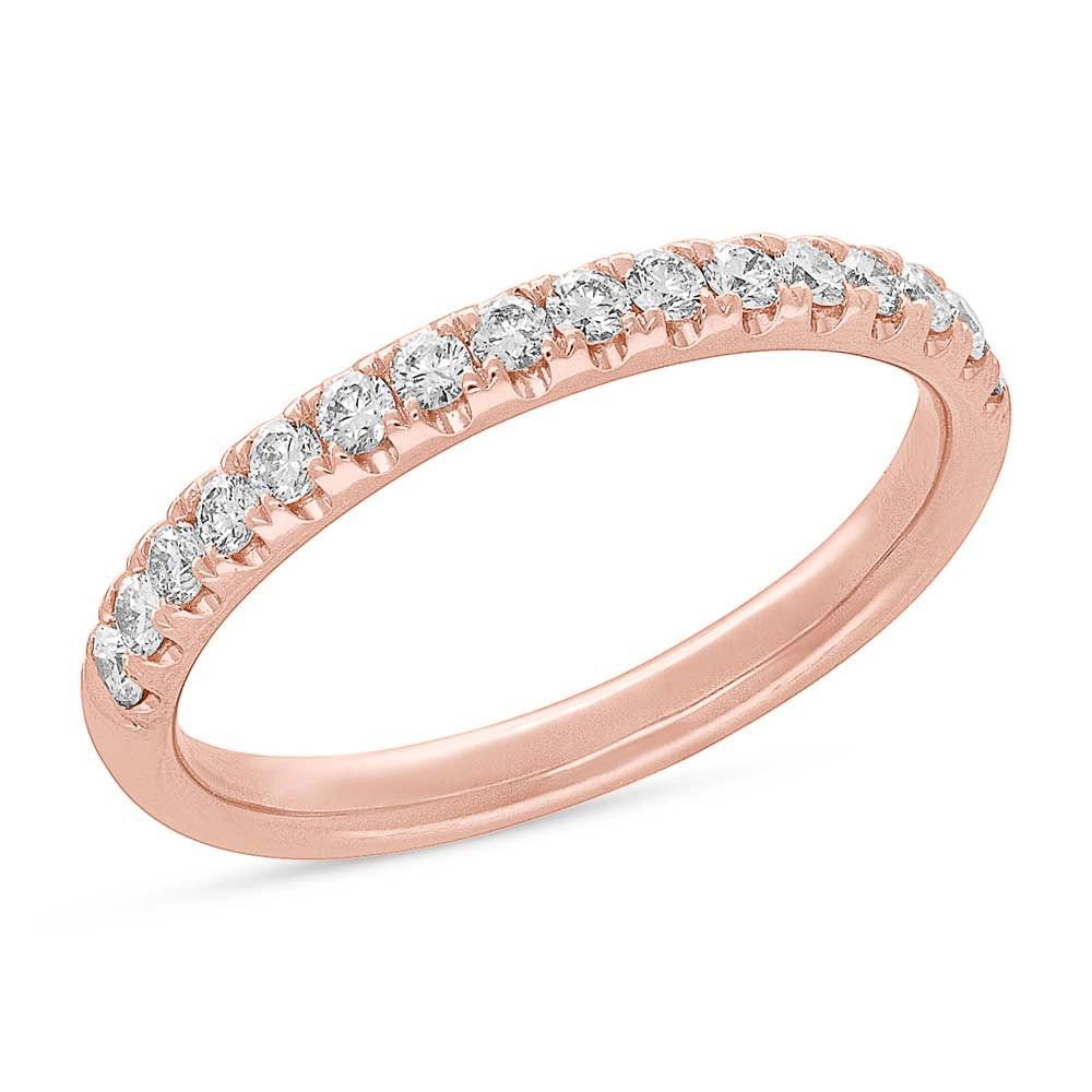 Wedding Bands Wedding Rings in Rose Gold containing Diamond 378353