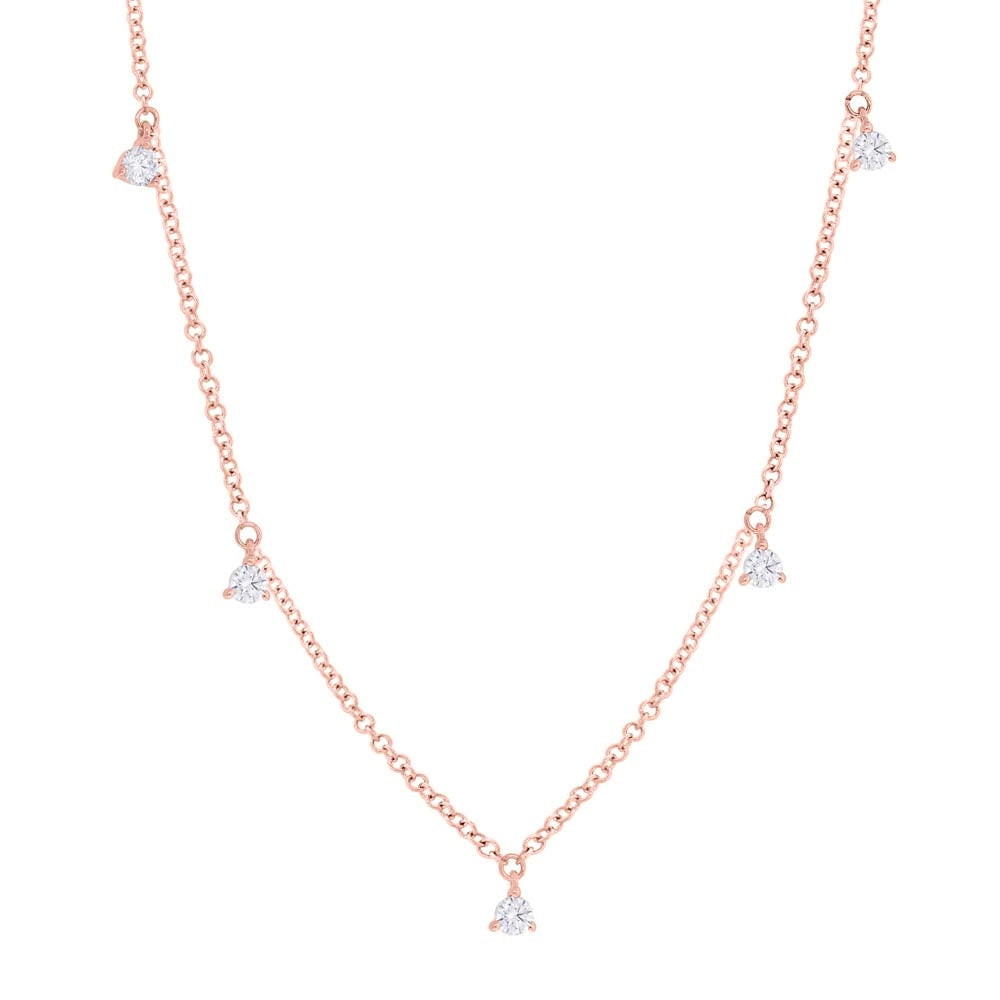 Necklaces Necklaces in Rose Gold containing Diamond 378359
