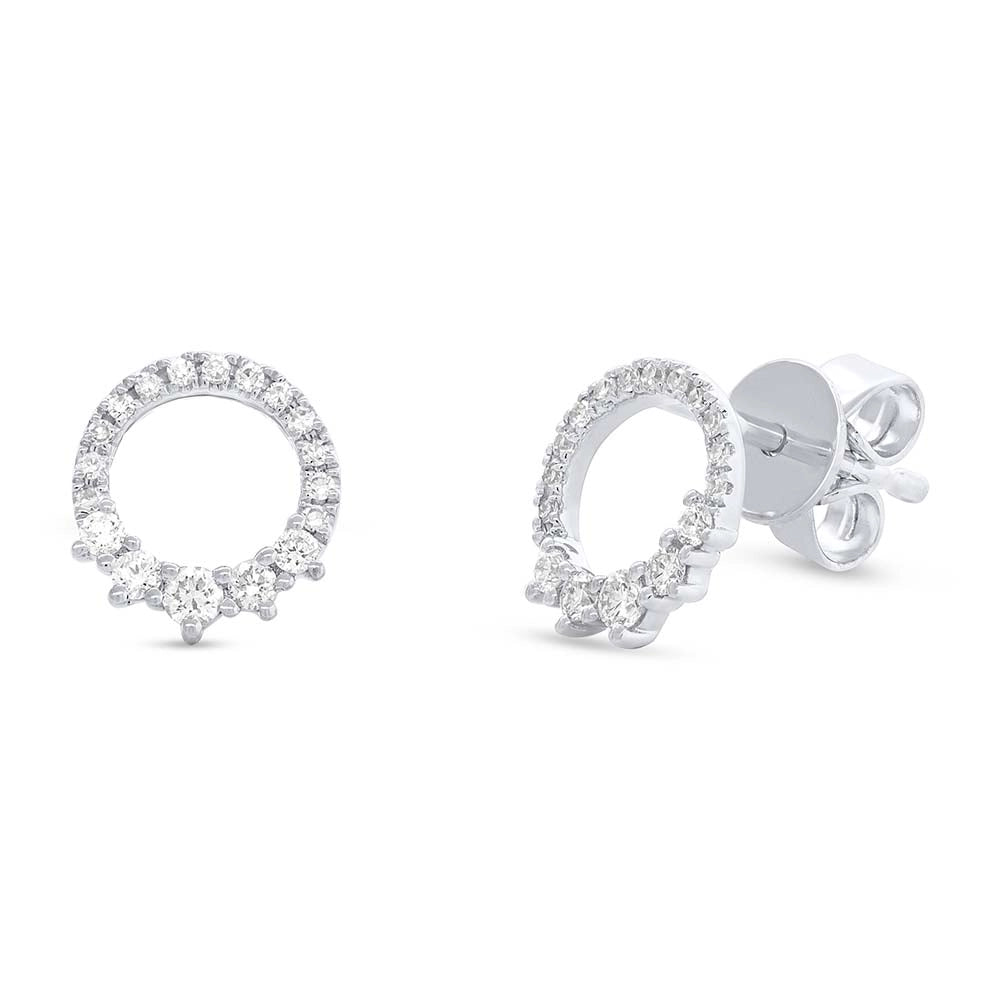 Earrings Earrings in White Gold containing Diamond 378422