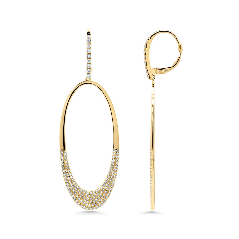 Earrings Earrings in Yellow Gold containing Diamond 378453
