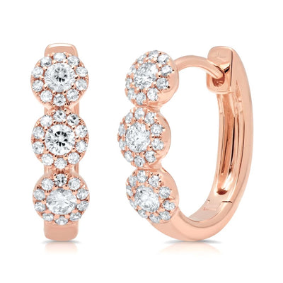 csv_image Earrings Earring in Rose Gold containing Diamond 378979