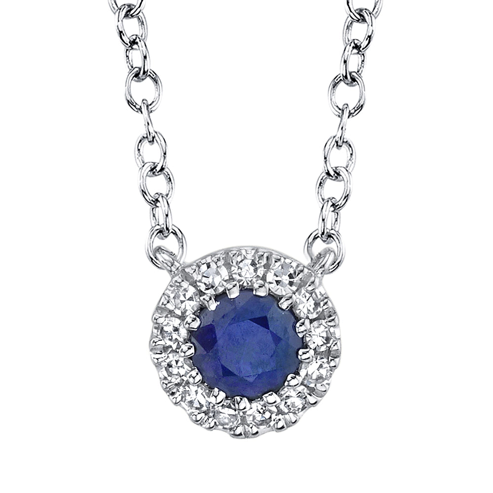 Necklaces Necklaces in White Gold containing Multi-gemstone, Diamond, Sapphire 378983