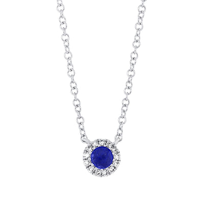 csv_image Necklaces Necklace in White Gold containing Multi-gemstone, Diamond, Sapphire 378983