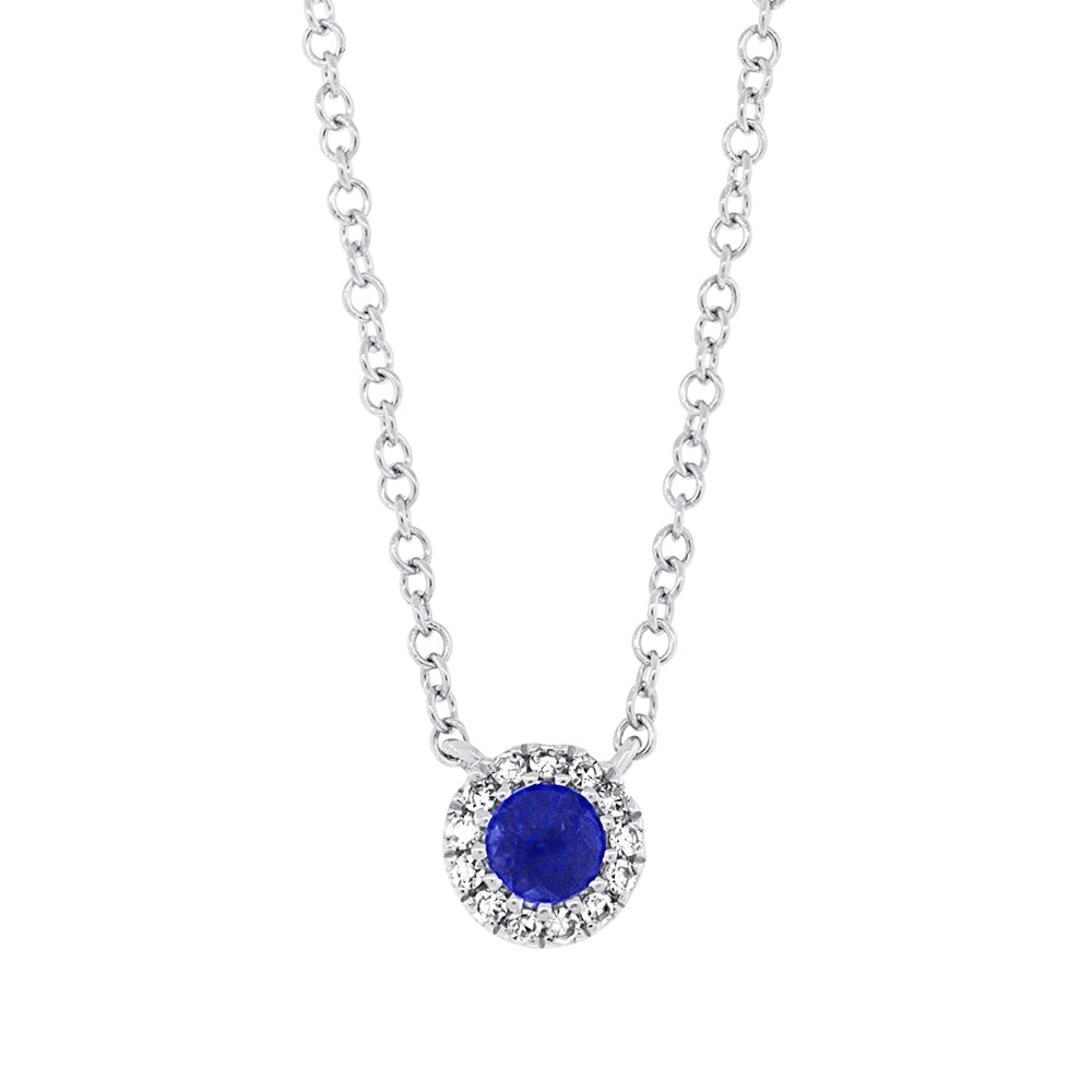 Necklaces Necklaces in White Gold containing Multi-gemstone, Diamond, Sapphire 378983