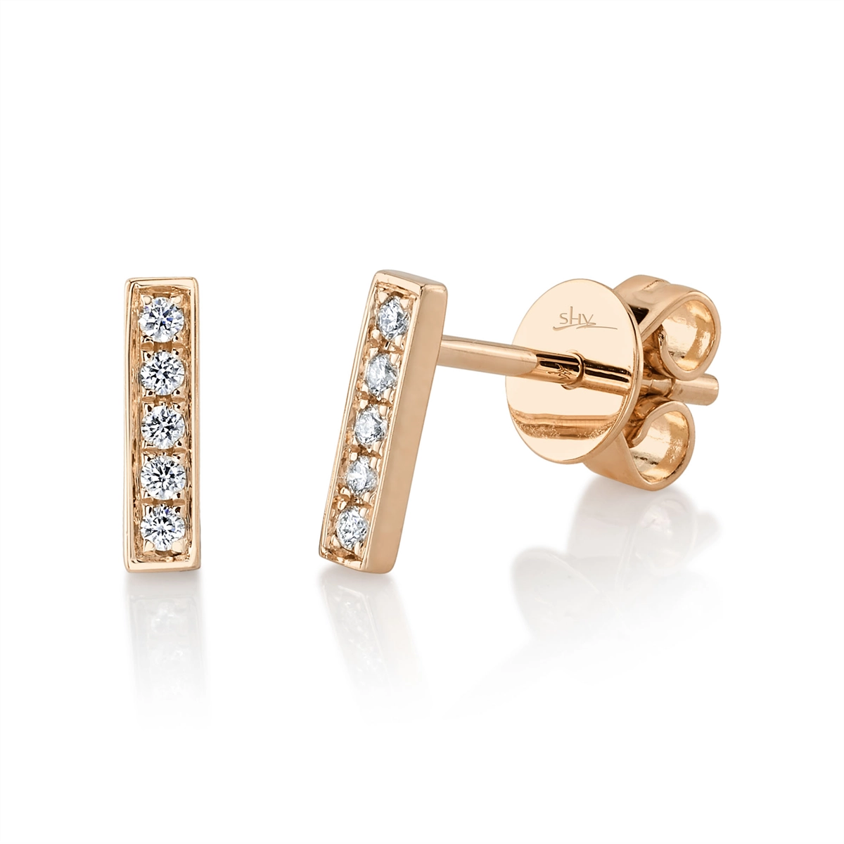 Earrings Earrings in Rose Gold containing Diamond 379184
