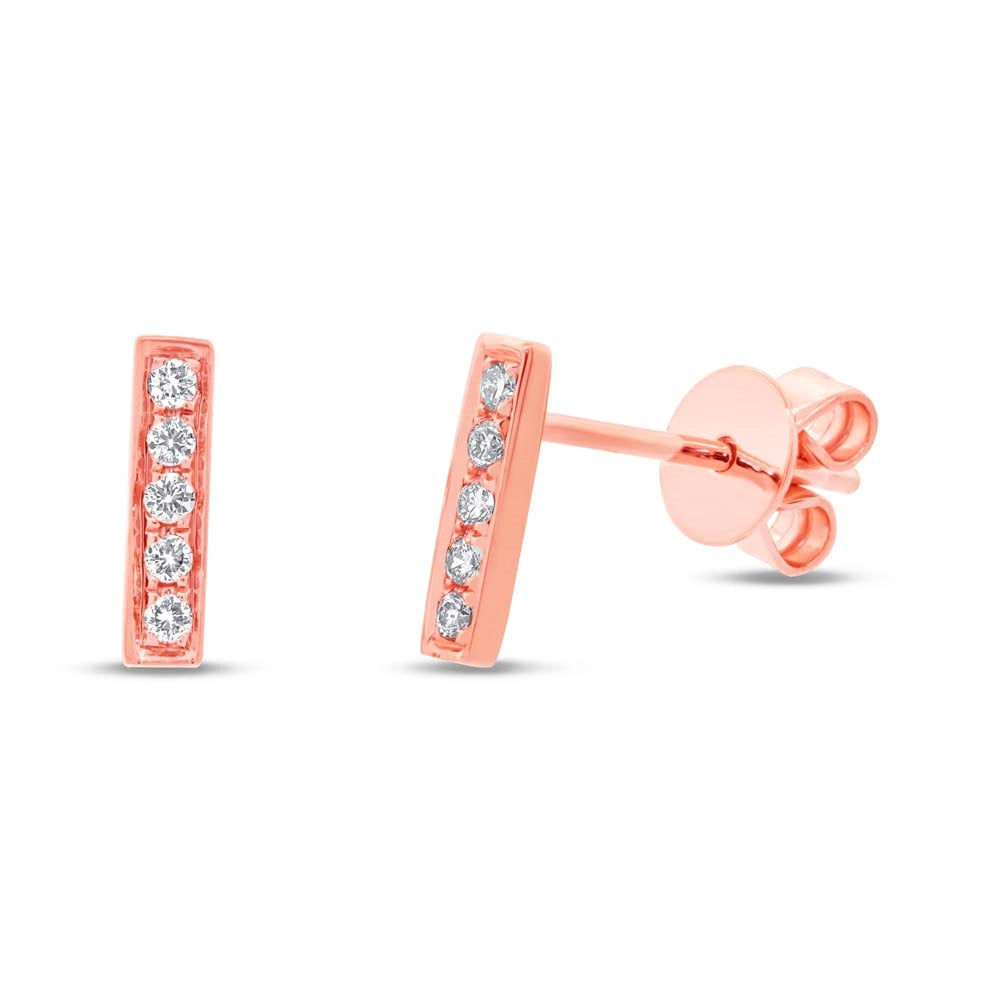 Earrings Earrings in Rose Gold containing Diamond 379184