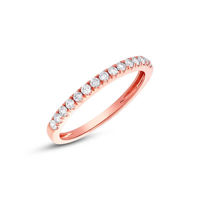 csv_image Wedding Bands Wedding Ring in Rose Gold containing Diamond 379191