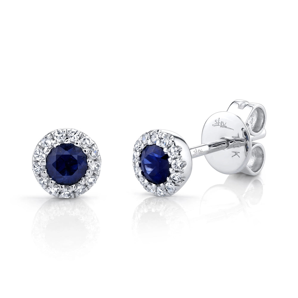 Earrings Earrings in White Gold containing Multi-gemstone, Diamond, Sapphire 379248